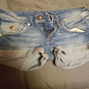 Blue jean shorts